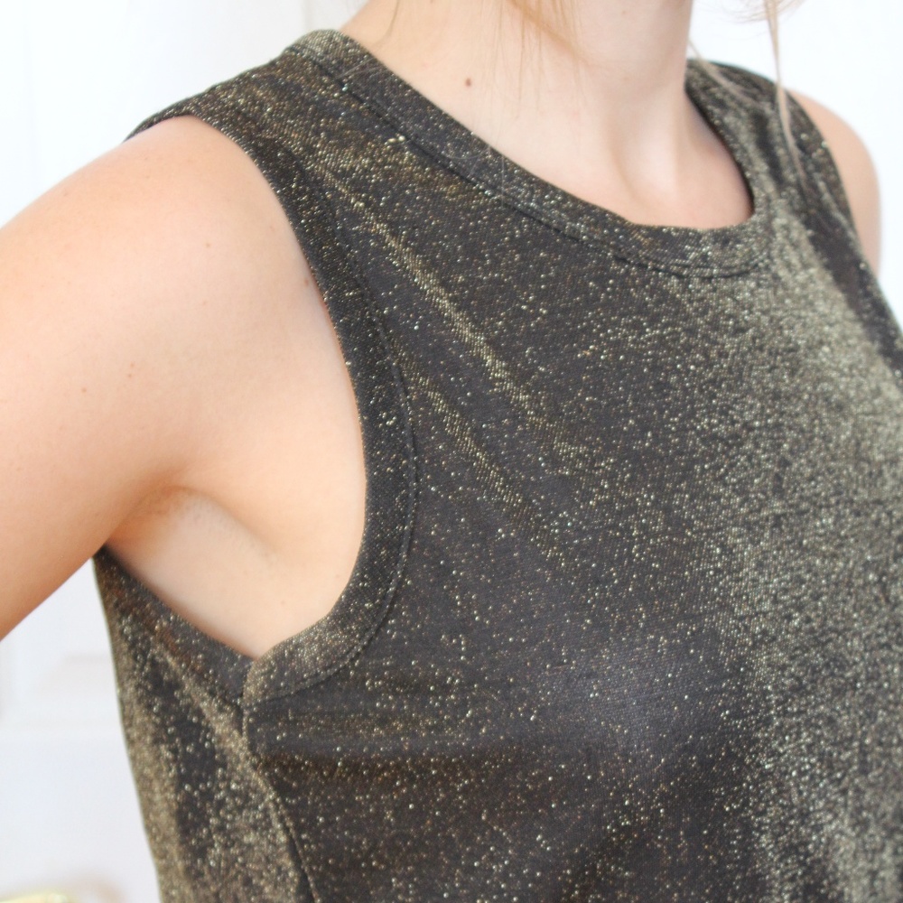 Gold Sparkle Tank - Medium